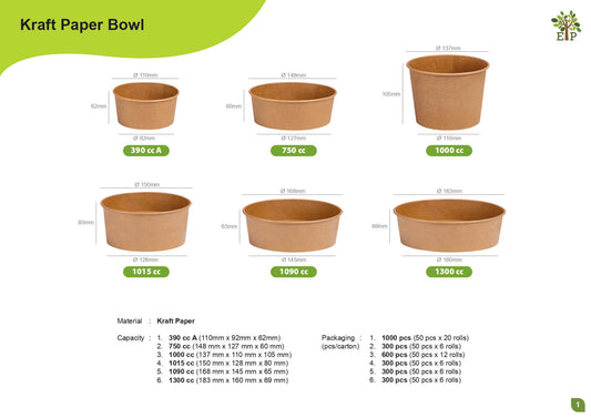 Kraft Paper Bowl