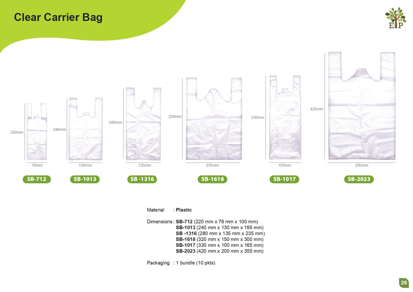 Clear Carrier Bag