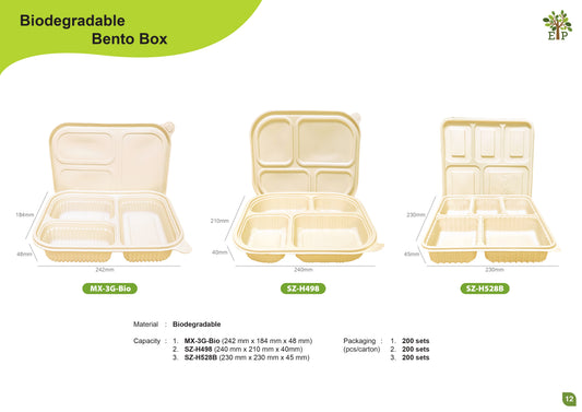 Biodegradable Bento Box
